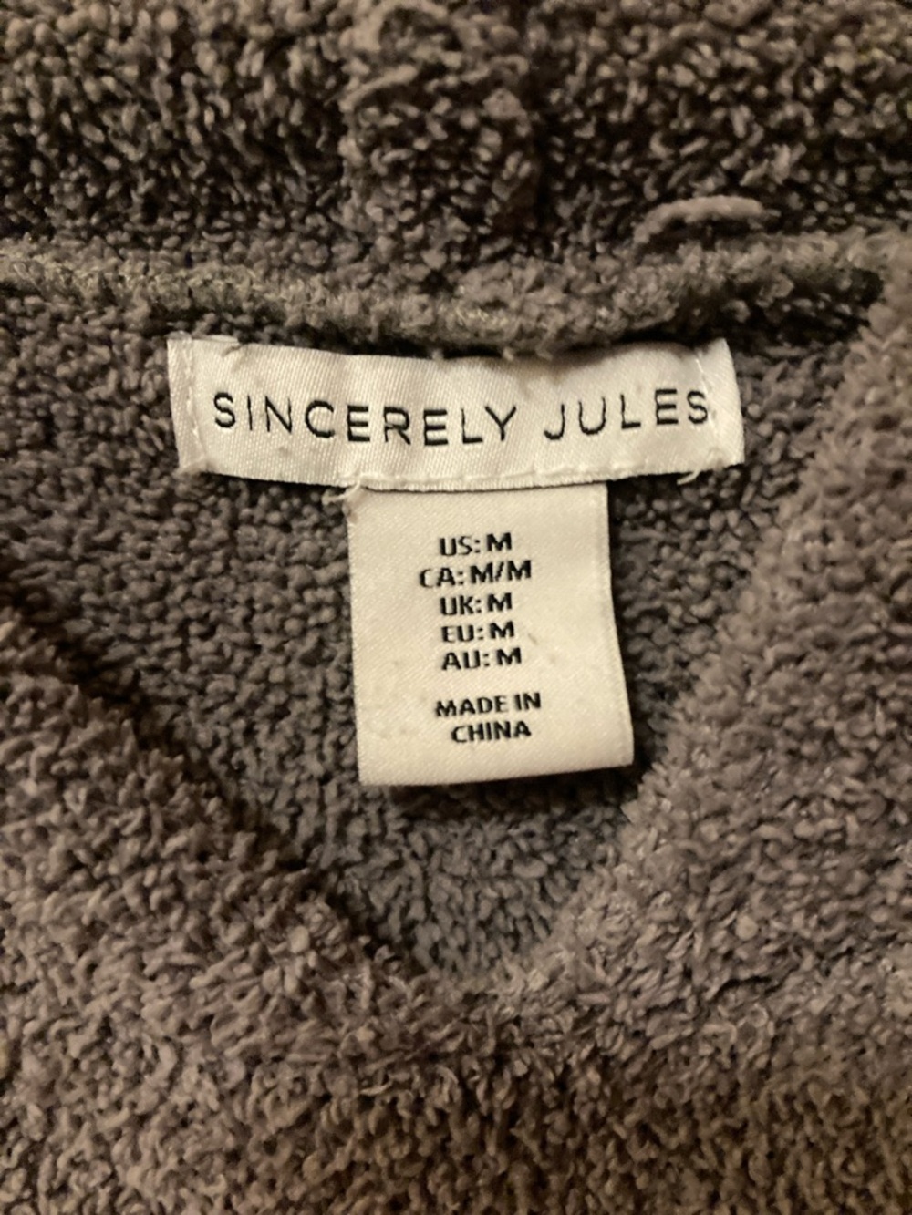 SINCERELY JULES Cropped Plush Hoodie-Great Condition! - Picture 2 of 6